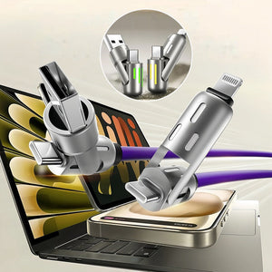 Colorful Breathing Light 4 in 1 Data Cable