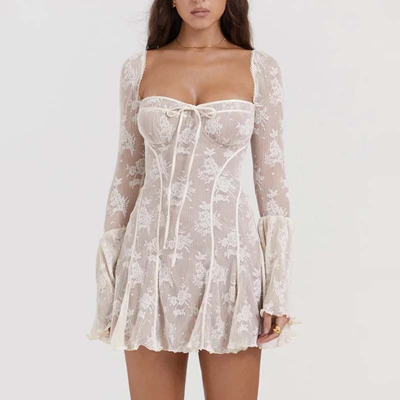 Chic Corset Mini Lace Dress