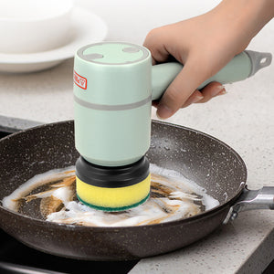 Electric rechargeable multifunctional handheld cleaning brush