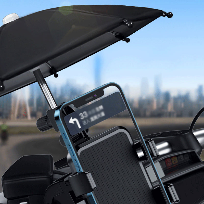 Motorcycle Phone Holder with Umbrella