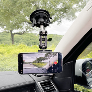 Car Suction Cup Phone Holder with Universal Ball Head Arm