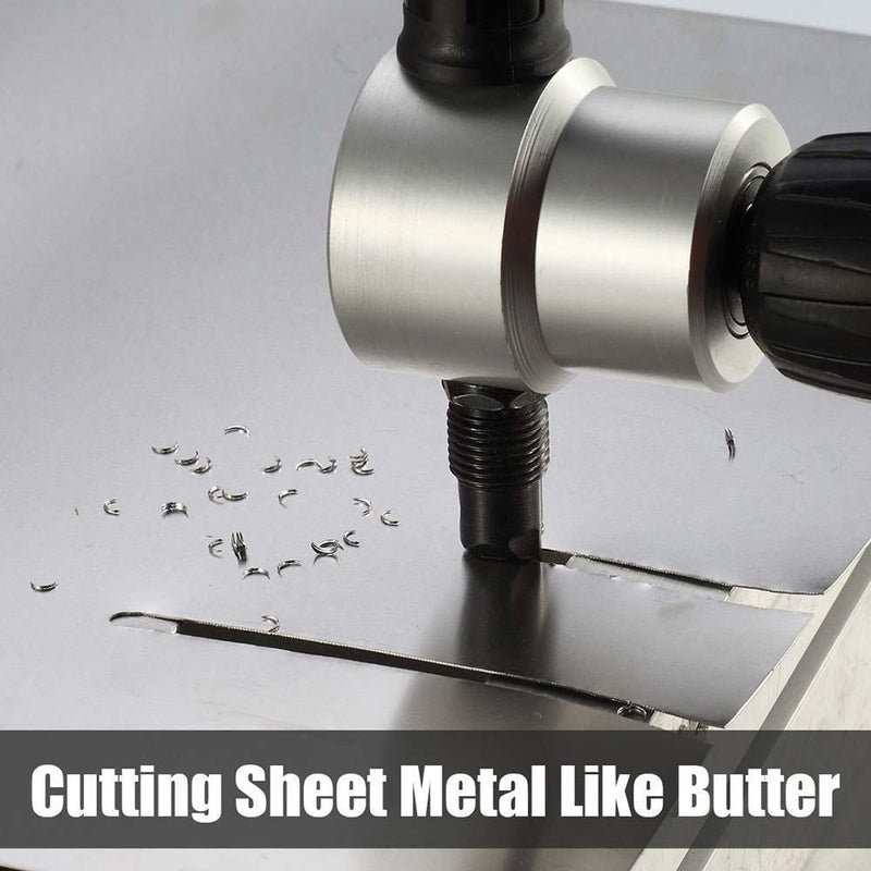 Nibbler Cutter Drill Attachment Double Head Metal Sheet