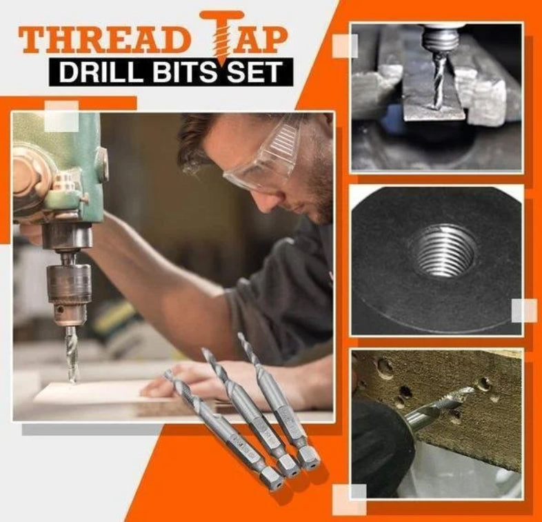 Thread Tap Drill Bits Set