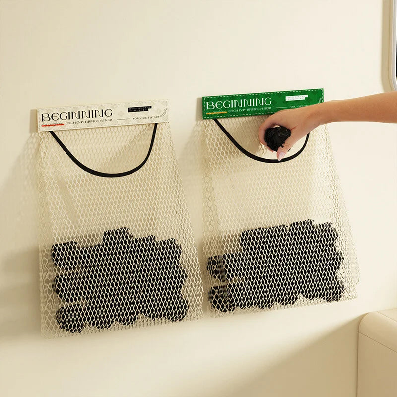 Velcro Rack Storage Multipurpose Velcro Storage Net Bag – acssart